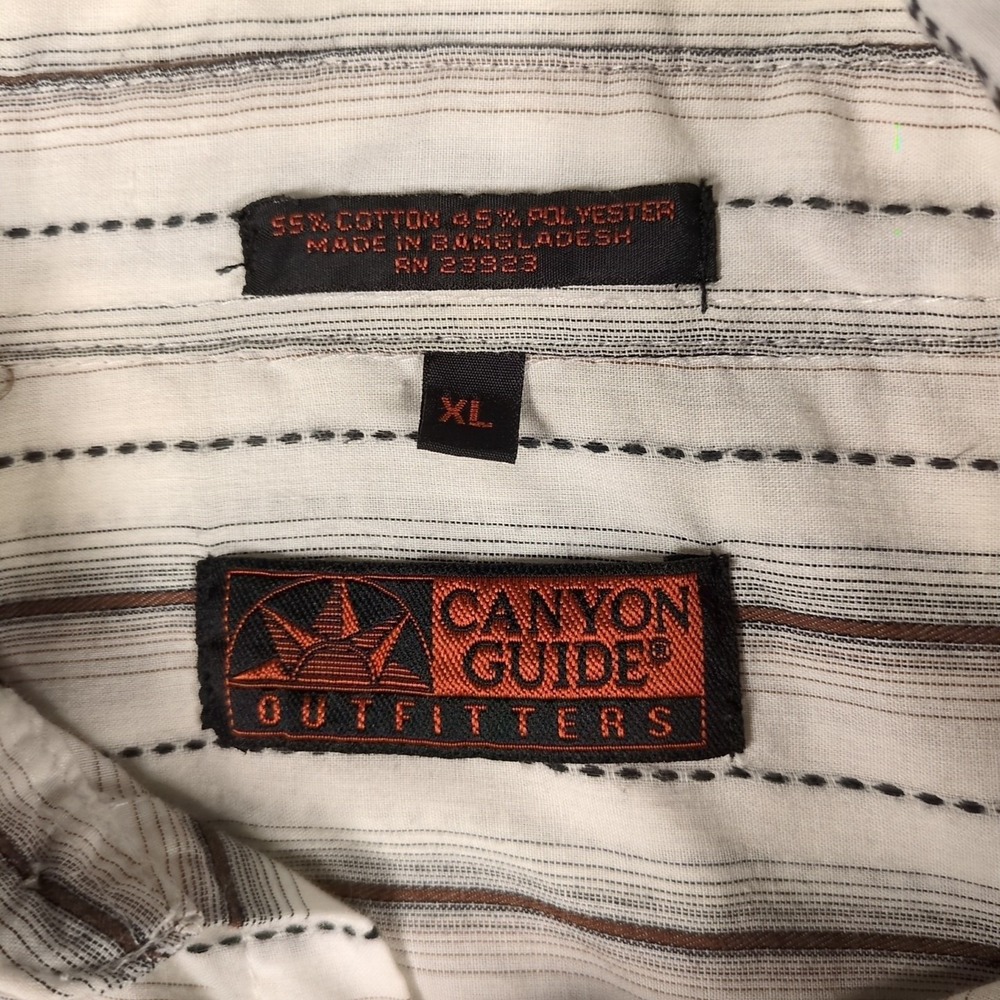 Lot Of 3 Canyon Guide Outfitters SZ XL Short Sleeve Pearl Snap Western Shirts - Picture 2 of 7